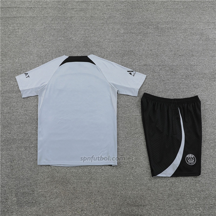 Chandal del Paris Saint-Germain Jordan Manga Corta 2022-2023 Gris - Pantalon Corto